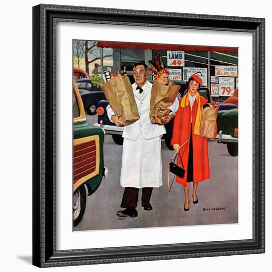 "Sack Full of Trouble", April 14, 1956-Richard Sargent-Framed Giclee Print