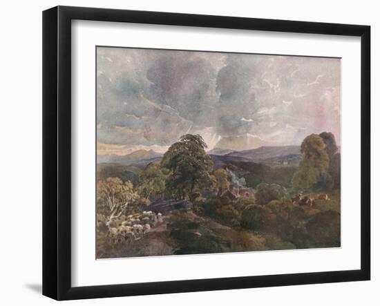 'Sackbridge Hall, Near Lowther', c1928-Peter De Wint-Framed Giclee Print