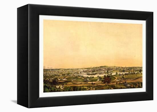 Saco, and Biddeford, Me, Between 1850 and 1870-null-Framed Premier Image Canvas