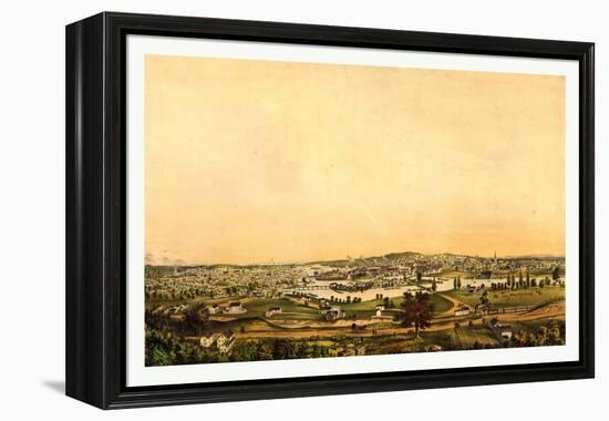 Saco, and Biddeford, Me, Between 1850 and 1870-null-Framed Premier Image Canvas