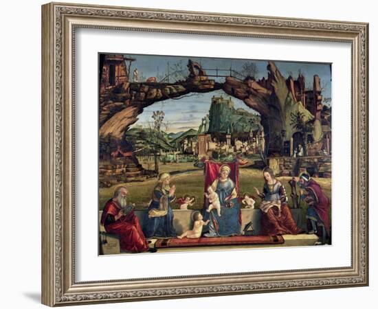 Sacra Conversazione, c.1500-Vittore Carpaccio-Framed Giclee Print