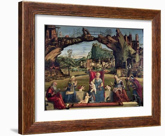 Sacra Conversazione, c.1500-Vittore Carpaccio-Framed Giclee Print