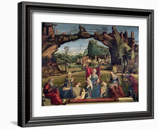 Sacra Conversazione, c.1500-Vittore Carpaccio-Framed Giclee Print