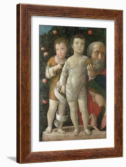 Sacra Familia, or Holy Family with Saint John-Andrea Mantegna-Framed Giclee Print