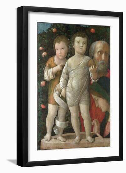 Sacra Familia, or Holy Family with Saint John-Andrea Mantegna-Framed Giclee Print