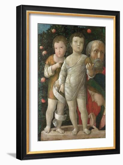 Sacra Familia, or Holy Family with Saint John-Andrea Mantegna-Framed Giclee Print