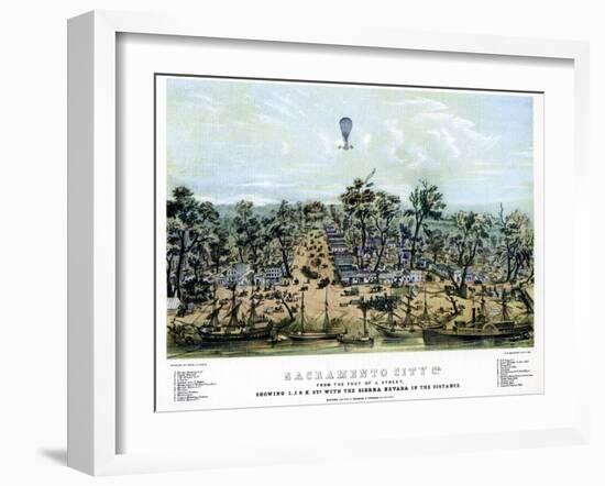 Sacramento, California, 1849-null-Framed Giclee Print