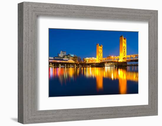 Sacramento California at Night-Andy777-Framed Photographic Print