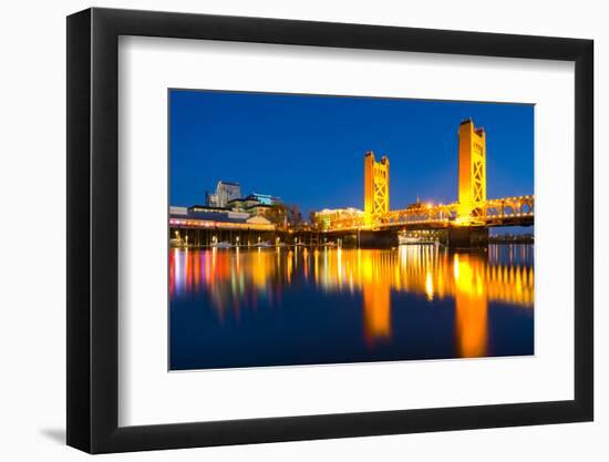 Sacramento California at Night-Andy777-Framed Photographic Print