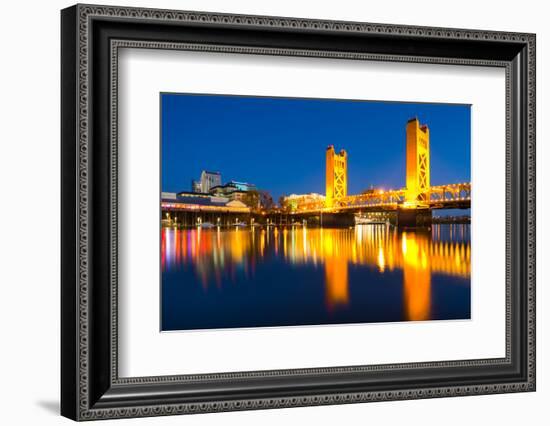 Sacramento California at Night-Andy777-Framed Photographic Print