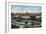 Sacramento, California - Panoramic View of Sutter's Fort-Lantern Press-Framed Art Print