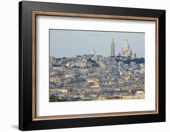 Sacre Coeur and Montmartre Seen from Arc De Triomphe. Paris. France-Tom Norring-Framed Photographic Print