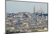 Sacre Coeur and Montmartre Seen from Arc De Triomphe. Paris. France-Tom Norring-Mounted Photographic Print