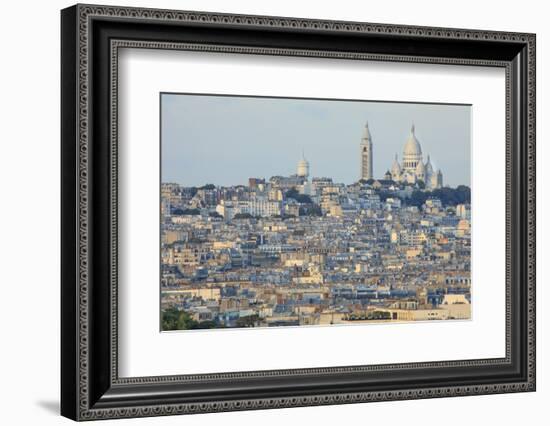 Sacre Coeur and Montmartre Seen from Arc De Triomphe. Paris. France-Tom Norring-Framed Photographic Print