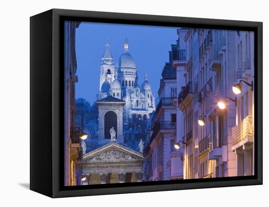 Sacre Coeur and Notre Dame de Lorette, Paris, France-Walter Bibikow-Framed Premier Image Canvas