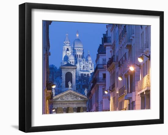 Sacre Coeur and Notre Dame de Lorette, Paris, France-Walter Bibikow-Framed Photographic Print