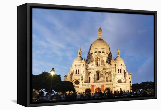 Sacre Coeur Basilica, Montmartre, Paris, France, Europe-Christian Kober-Framed Premier Image Canvas