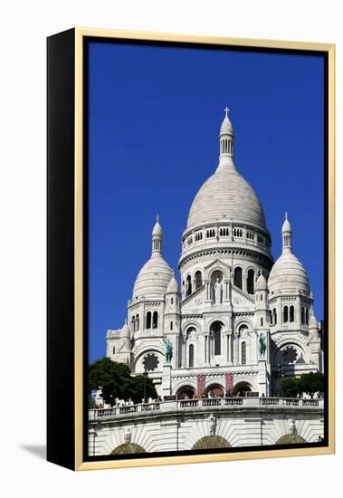 Sacre Coeur Basilica on Montmartre, Paris, France, Europe-Hans-Peter Merten-Framed Premier Image Canvas