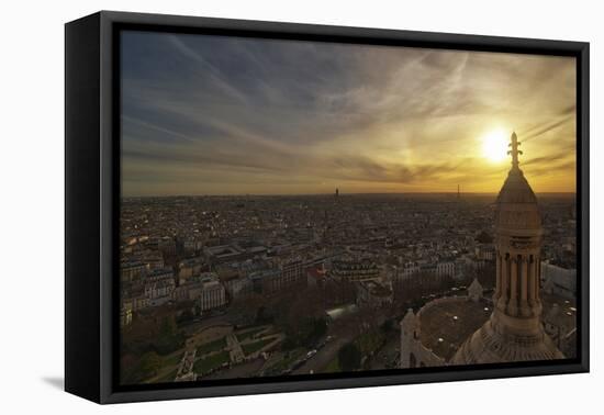 Sacré Coeur, Church, Paris, France-Sebastien Lory-Framed Premier Image Canvas