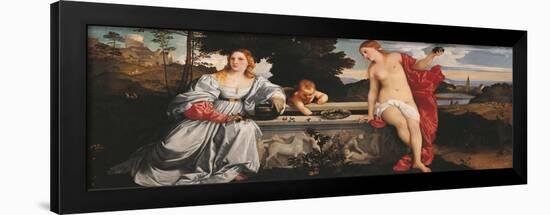 Sacred and Profane Love-Titian (Tiziano Vecelli)-Framed Giclee Print
