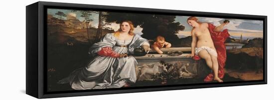 Sacred and Profane Love-Titian (Tiziano Vecelli)-Framed Premier Image Canvas