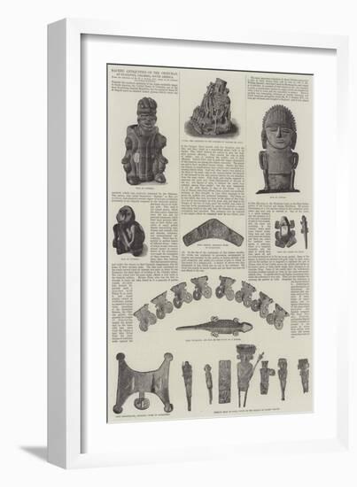 Sacred Antiquities of the Chibchas, at Guatavita, Colombia, South America-null-Framed Premium Giclee Print