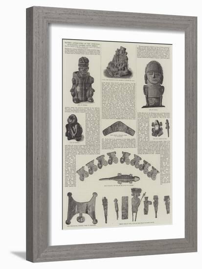 Sacred Antiquities of the Chibchas, at Guatavita, Colombia, South America-null-Framed Giclee Print