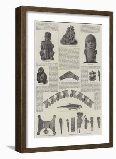 Sacred Antiquities of the Chibchas, at Guatavita, Colombia, South America-null-Framed Giclee Print