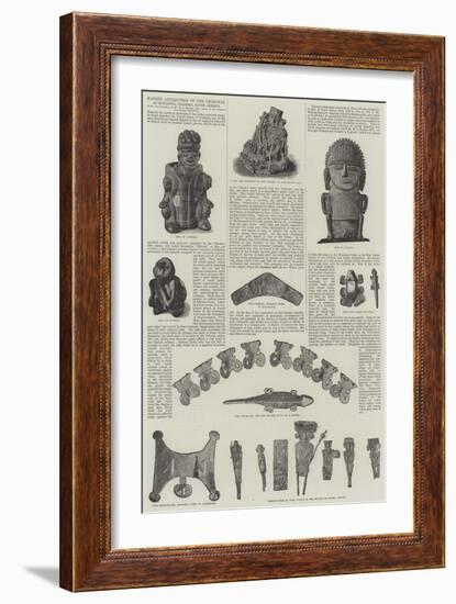 Sacred Antiquities of the Chibchas, at Guatavita, Colombia, South America-null-Framed Giclee Print