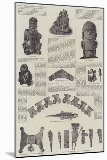 Sacred Antiquities of the Chibchas, at Guatavita, Colombia, South America-null-Mounted Giclee Print