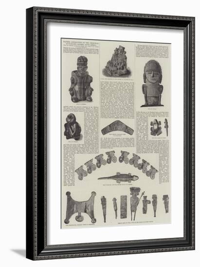 Sacred Antiquities of the Chibchas, at Guatavita, Colombia, South America-null-Framed Giclee Print