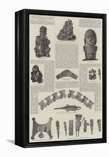 Sacred Antiquities of the Chibchas, at Guatavita, Colombia, South America-null-Framed Premier Image Canvas