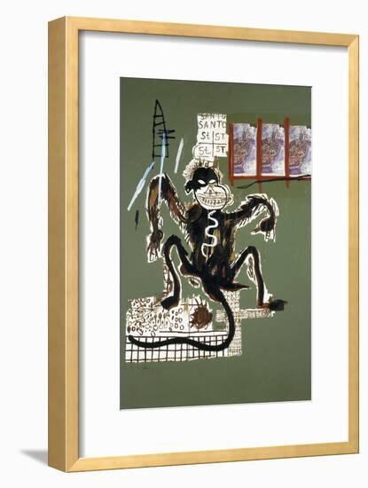 Sacred Ape-Jean-Michel Basquiat-Framed Giclee Print