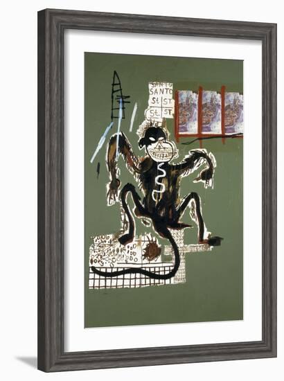 Sacred Ape-Jean-Michel Basquiat-Framed Giclee Print