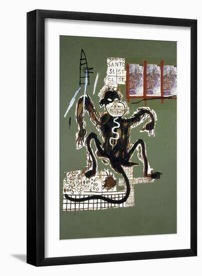 Sacred Ape-Jean-Michel Basquiat-Framed Giclee Print