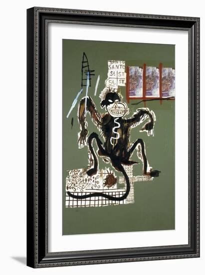 Sacred Ape-Jean-Michel Basquiat-Framed Giclee Print