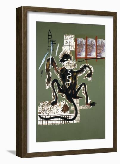 Sacred Ape-Jean-Michel Basquiat-Framed Premium Giclee Print