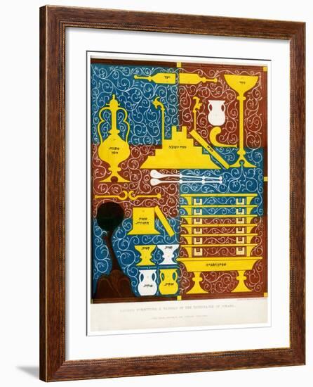 Sacred Furniture and Vessels of the Tabernacle of Israel, 15th Century-CJ Smith-Framed Giclee Print