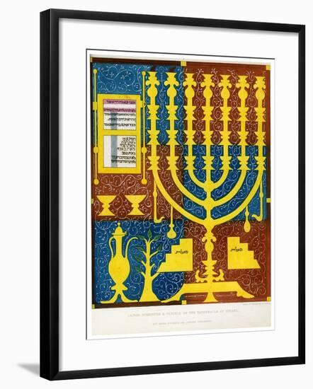 Sacred Furniture and Vessels of the Tabernacle of Israel, 15th Century-CJ Smith-Framed Giclee Print