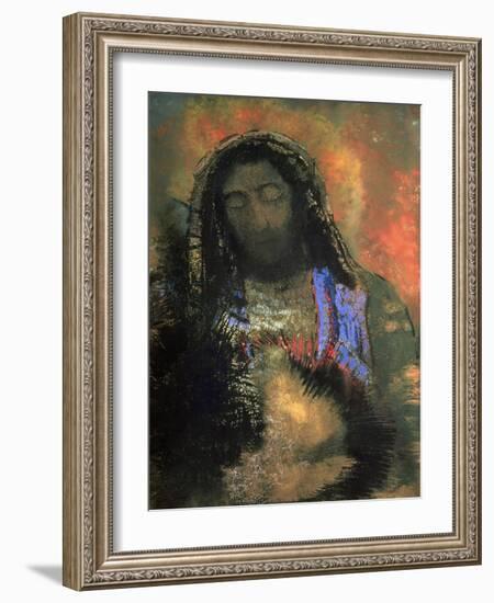 Sacred Heart, 1910-Odilon Redon-Framed Giclee Print