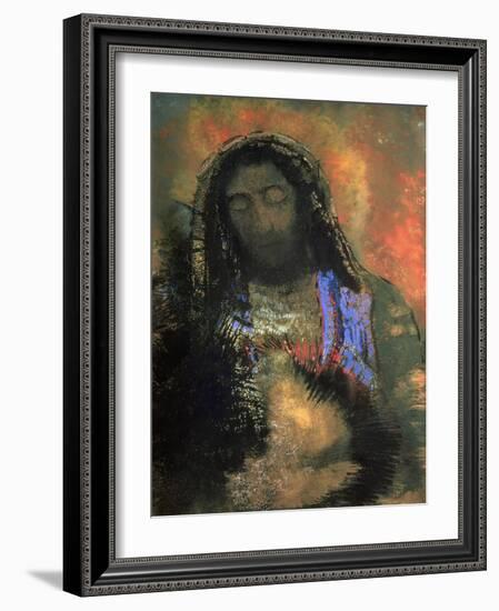 Sacred Heart, 1910-Odilon Redon-Framed Giclee Print