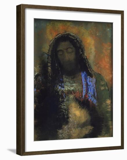 Sacred Heart, 1910-Odilon Redon-Framed Giclee Print