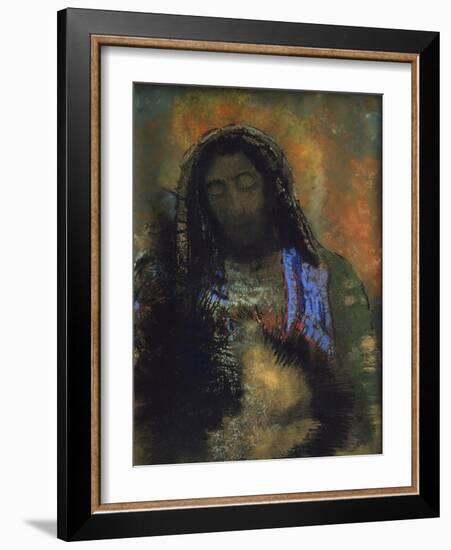 Sacred Heart, 1910-Odilon Redon-Framed Giclee Print