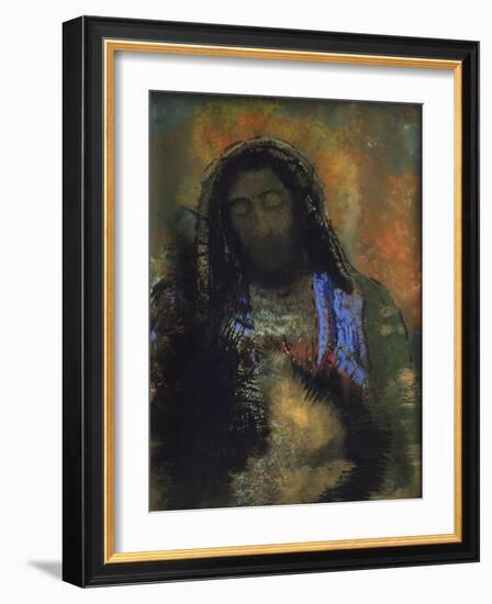 Sacred Heart, 1910-Odilon Redon-Framed Giclee Print