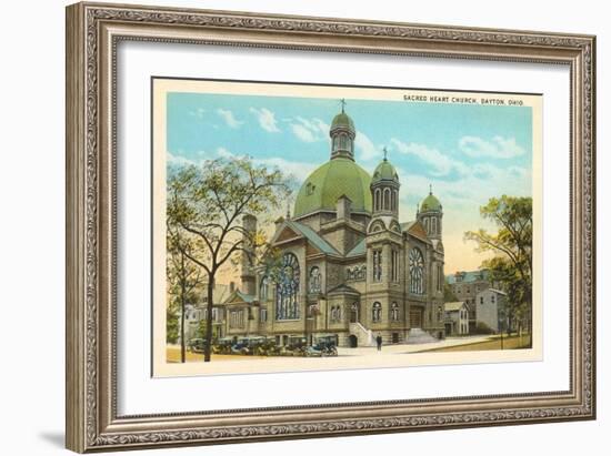 Sacred Heart Church, Dayton-null-Framed Art Print