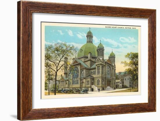 Sacred Heart Church, Dayton-null-Framed Art Print