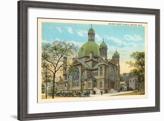 Sacred Heart Church, Dayton-null-Framed Art Print