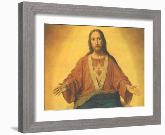 Sacred Heart of Jesus, 1965-null-Framed Giclee Print