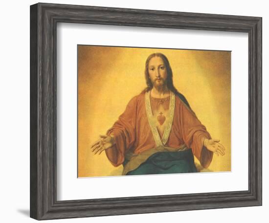 Sacred Heart of Jesus, 1965-null-Framed Giclee Print