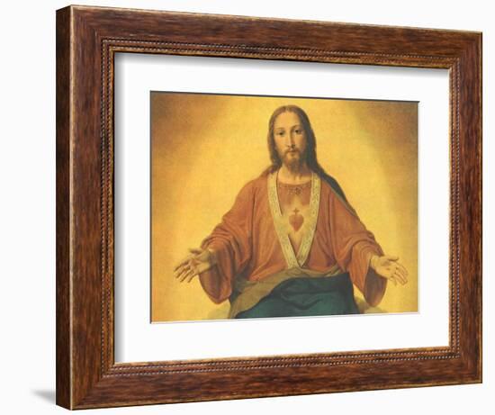 Sacred Heart of Jesus, 1965-null-Framed Giclee Print